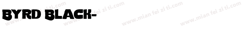Byrd Black字体转换